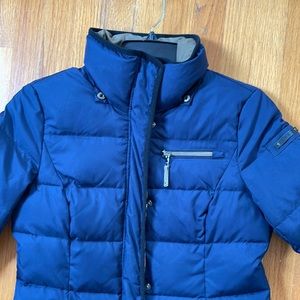 ESPRIT down/feather jacket puffer dark blue navy size 8